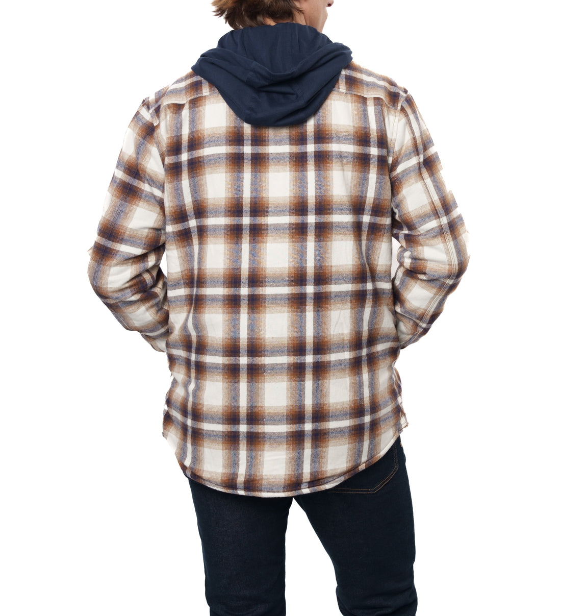 THE RANIER SHERPA LINED HOODED FLANNEL SHIRT JACKET